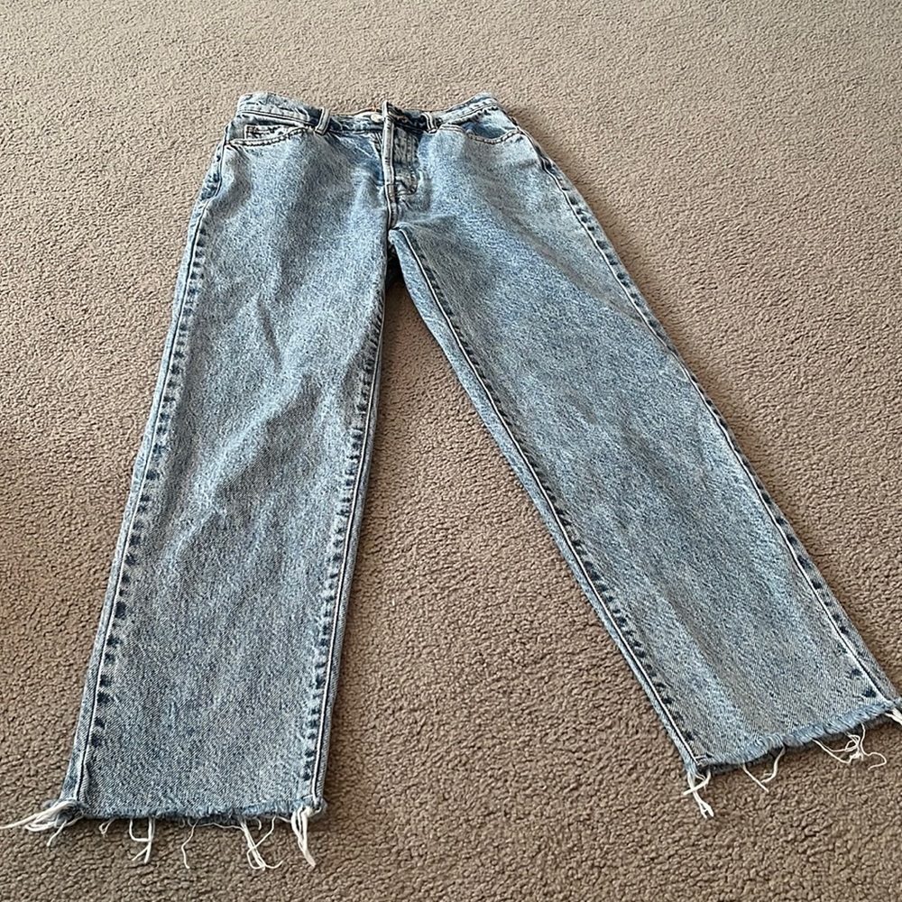 pacsun high rise straight mom jean size 23